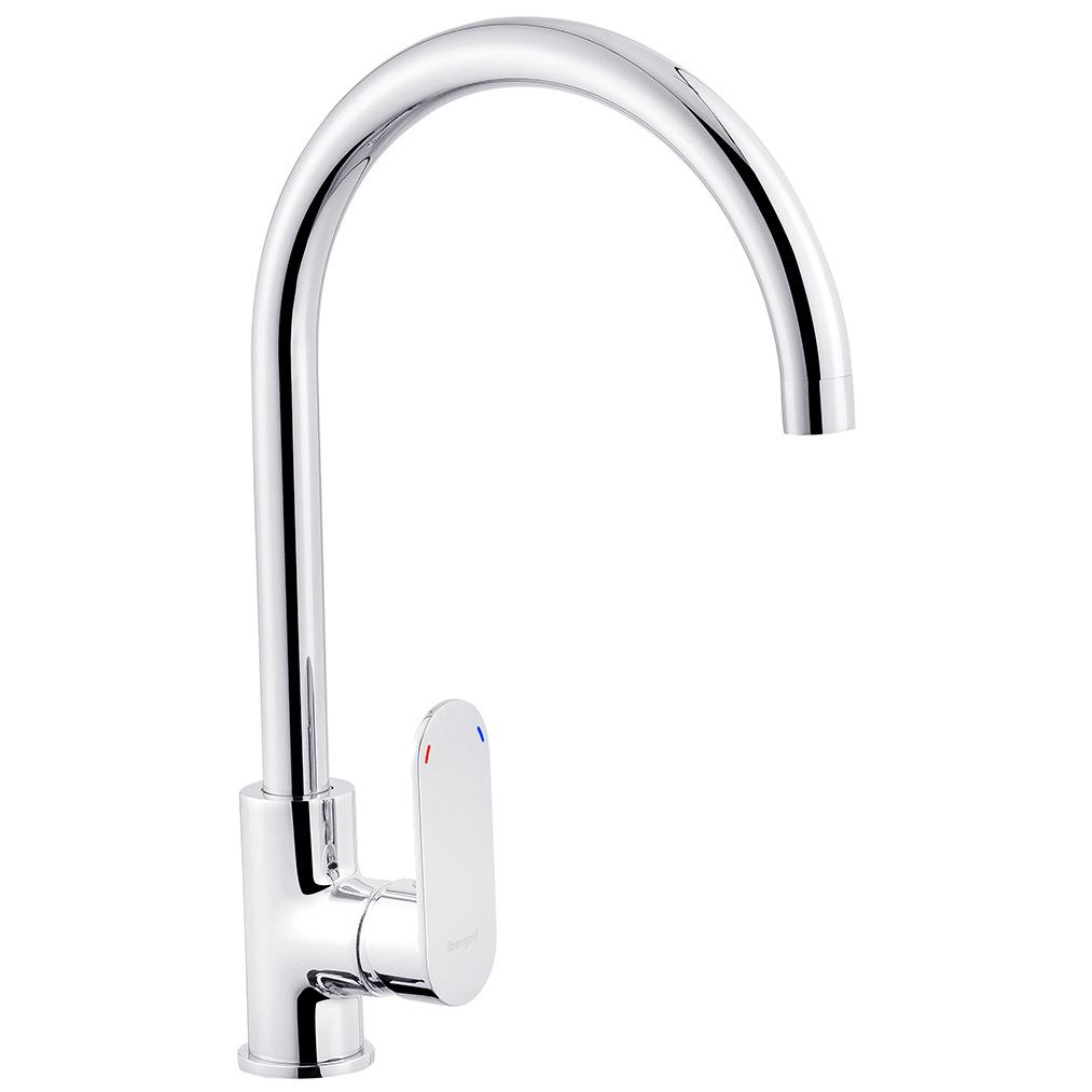 Змішувач для кухні IBERGRIF River M14021 CV028505 одноважільний Хром (148306)