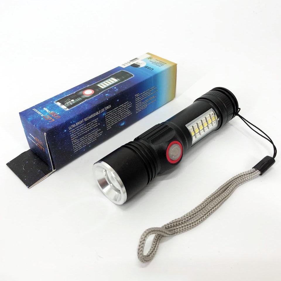 Ручной фонарь SY-1903C-P50/SMD/RGB Alarm/USB зарядкой (189820) - фото 2 Ручной фонарь SY-1903C-P50/SMD/RGB Alarm/USB зарядкой (189820) - фото 2