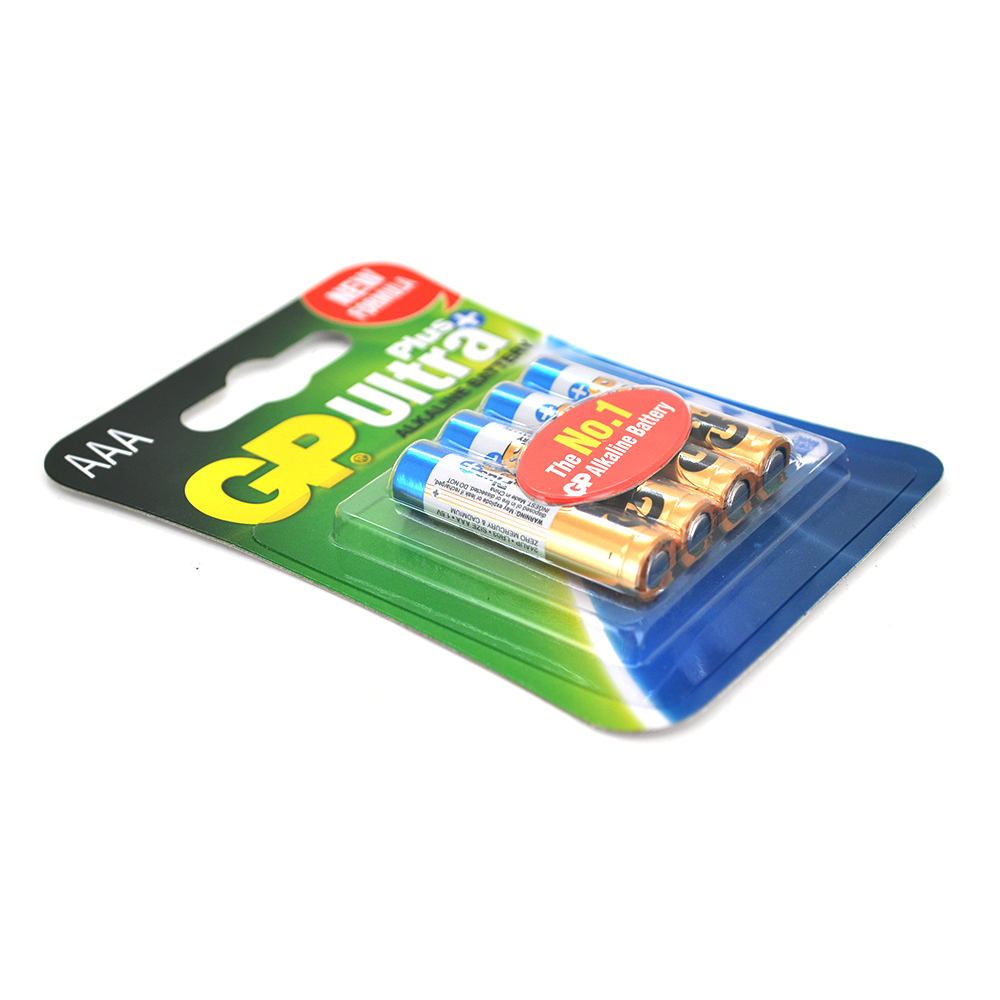 Набор батареек щелочных GP Ultra Plus 24AUP-U4 AAA 4 шт. (26025926)