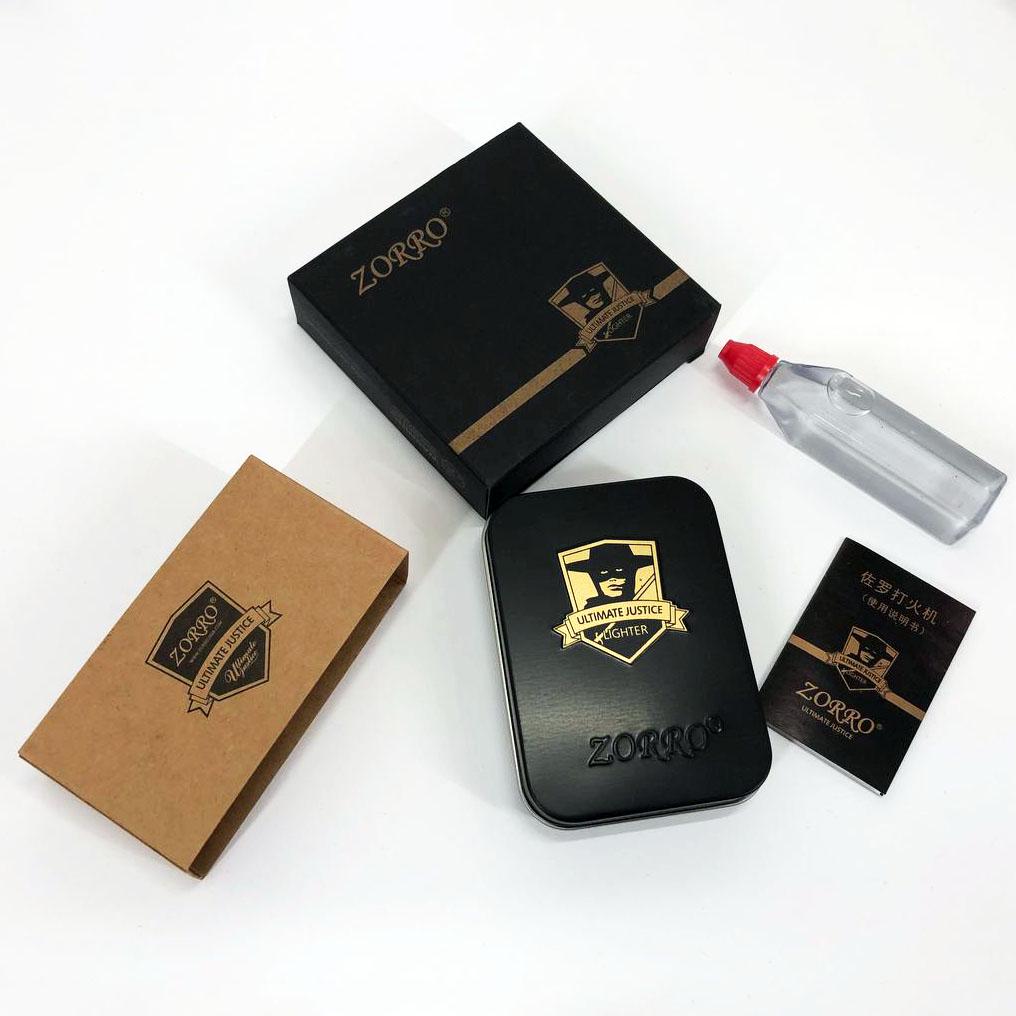 Зажигалка бензиновая Zorro HL-283 Нержавеющая сталь (310851) - фото 4