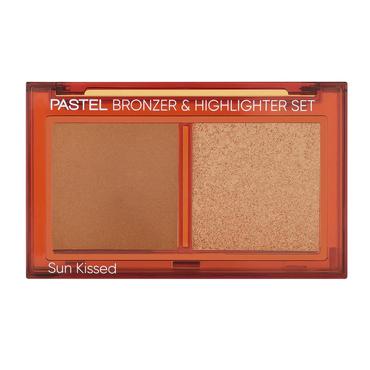 Набір Pastel Profashion Bronzer&Highlighter Sun Kissed 02 Tan - фото 1