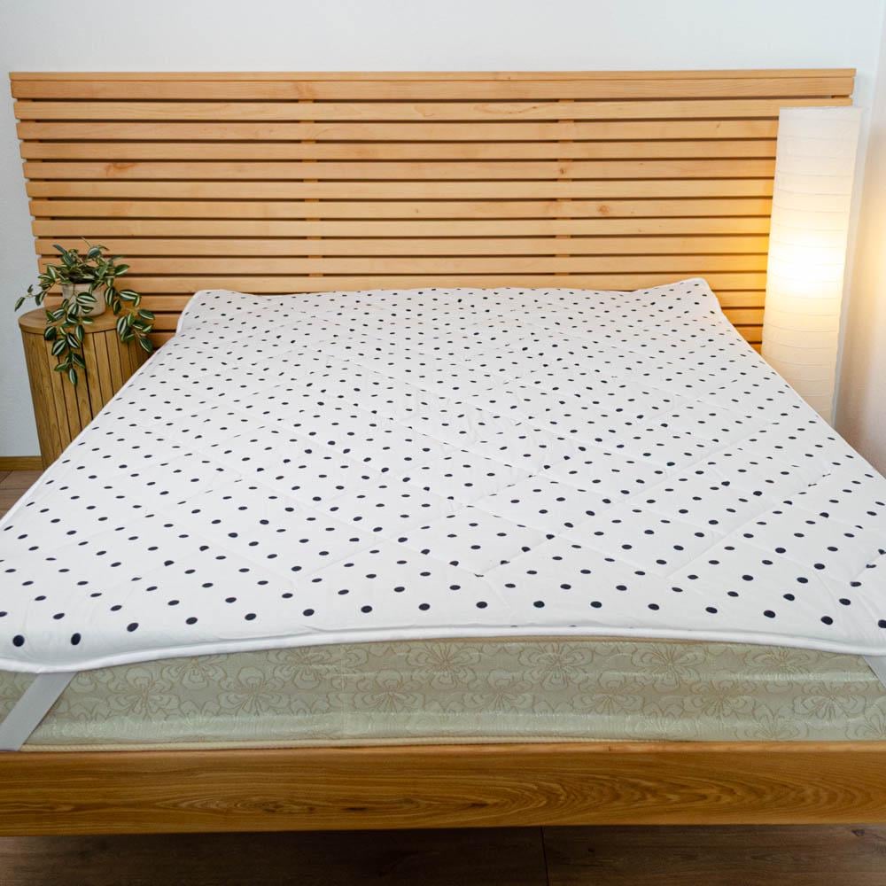 Наматрасник конопляный двуспальный Youstar покрытие сатин 160х200 см Белый (chn-nmt-kps-160-white)