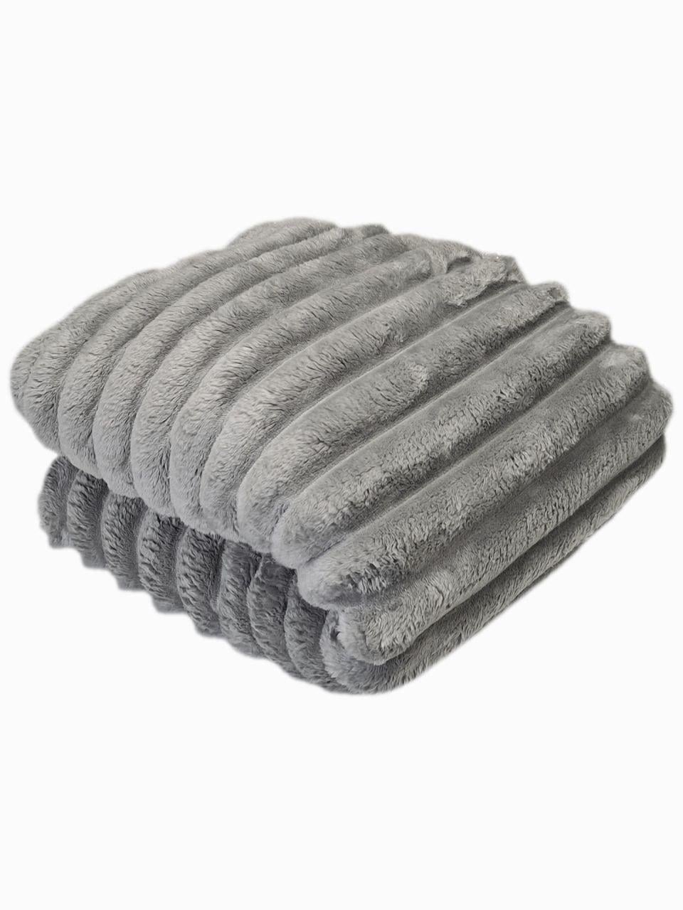 Плед Colorful Home Шарпей Королевская полоска 6 см 200x220 см Темно-серый (2177)