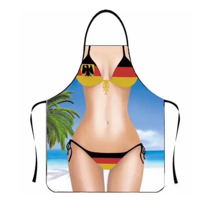 Фартук с приколом Купальник 75х60 см Разноцветный (50039)