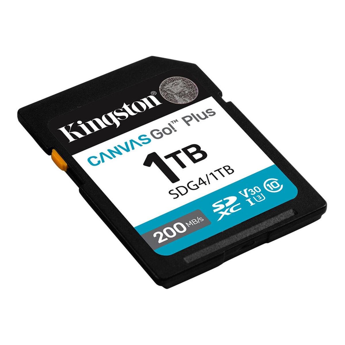 Карта пам'яті Kingston Canvas Go! Plus 1 TB SDXC UHS-1 U3 class 10 A2 V30 R200MB/s W160MB/s (SDG4/1TB) - фото 2 Карта пам'яті Kingston Canvas Go! Plus 1 TB SDXC UHS-1 U3 class 10 A2 V30 R200MB/s W160MB/s (SDG4/1TB) - фото 2