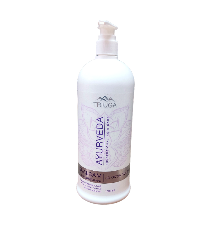 Кондиціонер TRIUGA AYURVEDA 3D Об'єм і блиск 1 л (34055687) Кондиціонер TRIUGA AYURVEDA 3D Об'єм і блиск 1 л (34055687)