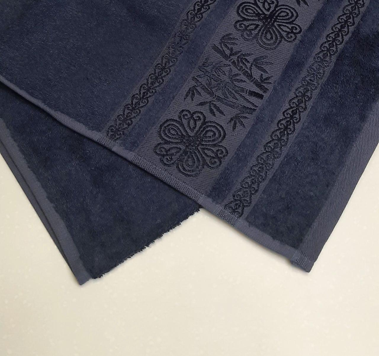 Полотенце бамбуковое банное Philippus 70х140 Синий (05811) - фото 3 Полотенце бамбуковое банное Philippus 70х140 Синий (05811) - фото 3