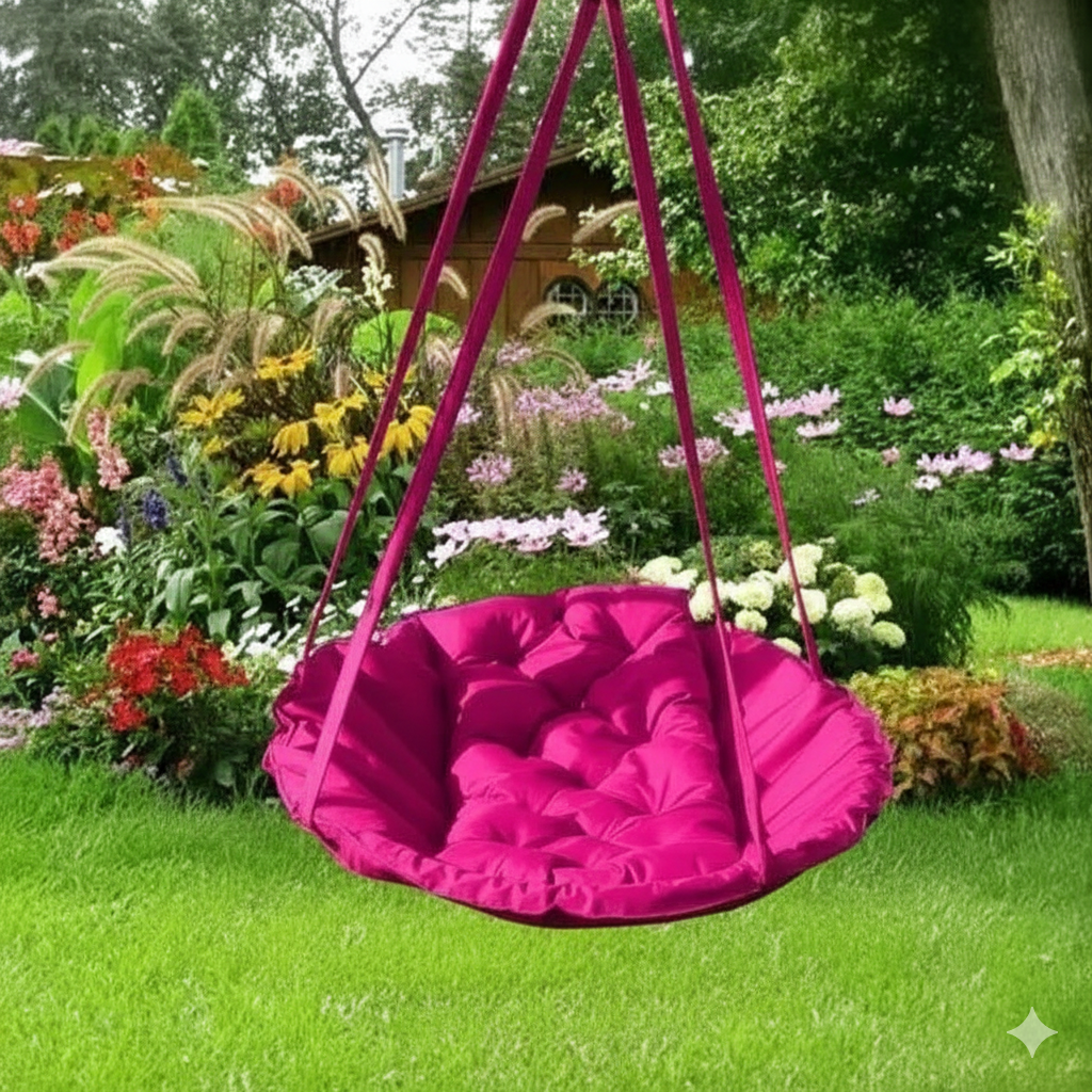 Качели-гамак садовые Standart 150 кг Розовый (27830692) Качели-гамак садовые Standart 150 кг Розовый (27830692)