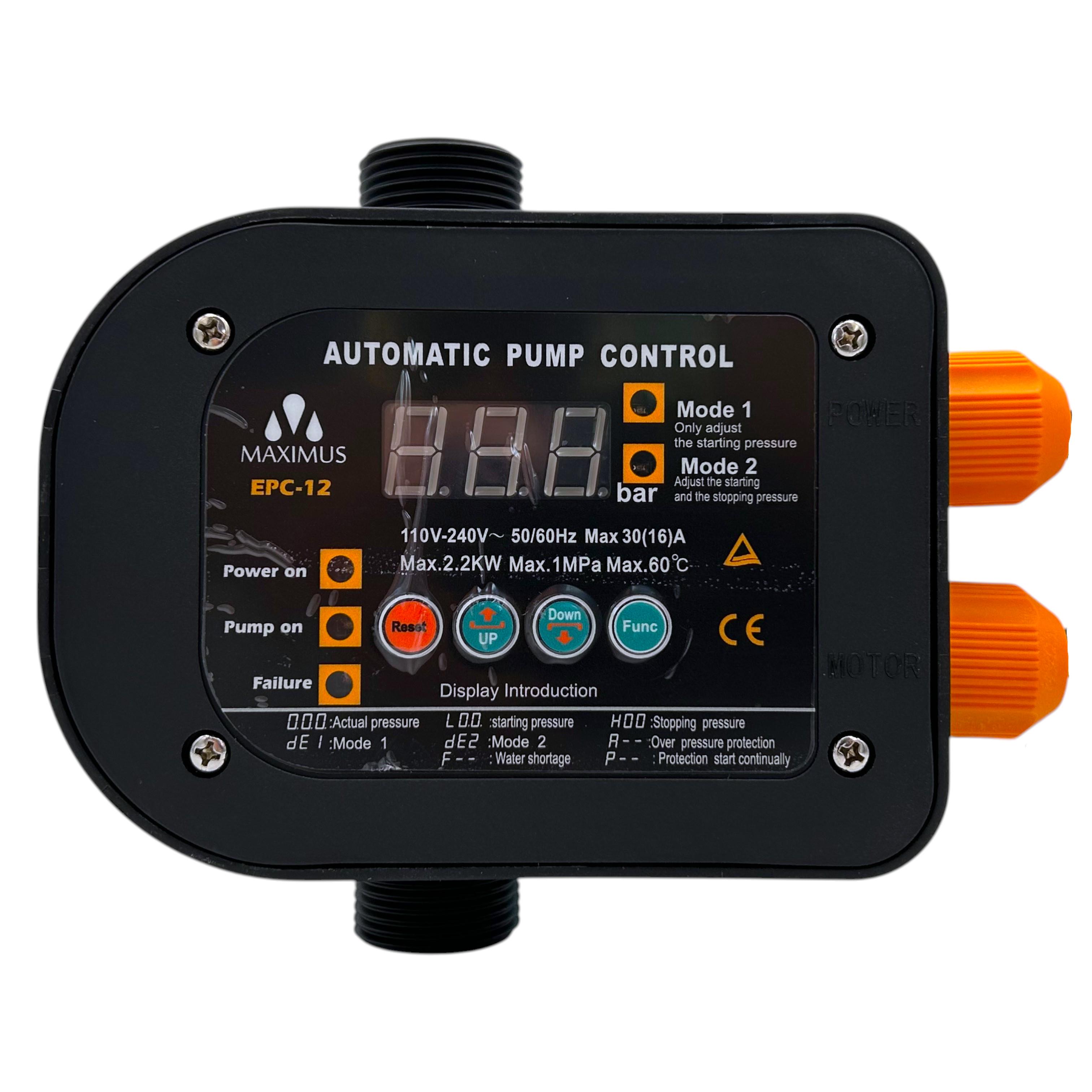 Контроллер давления Maximus EPC-12 2,2 кВт с защитой от сухого хода (29113886)