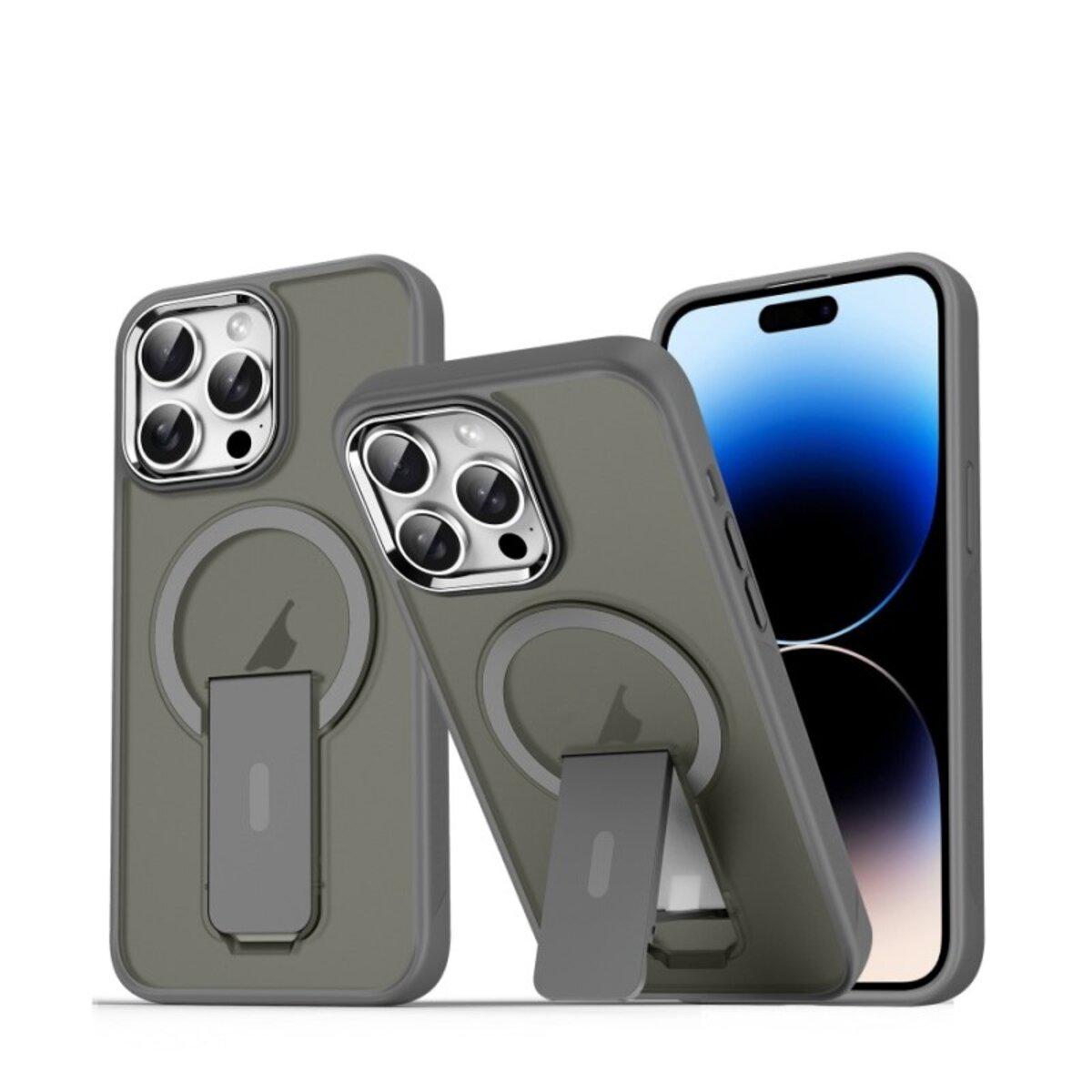 Противоударный чехол с подставкой Cosmic Magnetic Stand for Apple iPhone 14 Pro Max Grey