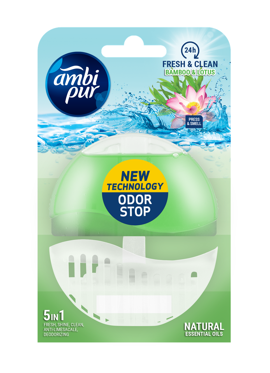 Блок в унитаз Ambi pur Bamboo&Lotos 55 мл