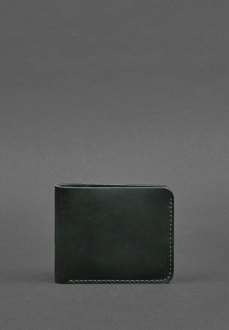 Портмоне мужское Кожаное BlankNote 4.1 4 кармана Зеленый (A-026127) - фото 2 Портмоне мужское Кожаное BlankNote 4.1 4 кармана Зеленый (A-026127) - фото 2