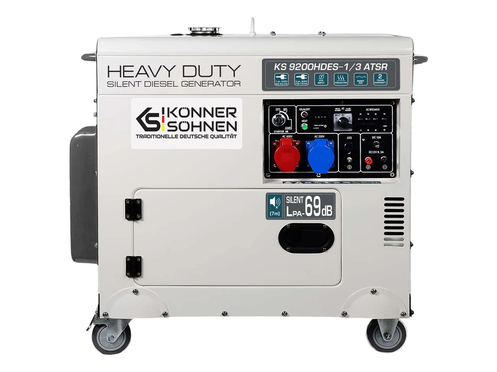 Генератор дизельный Konner&Sohnen KS 9200HDES-1/3 ATSR EUROV 7,5 кВт 230/400V ATS Ready/электростарт/подогрев (01098)