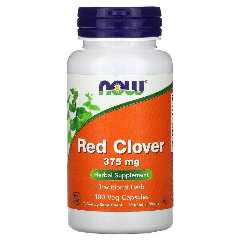 Червона конюшина Now Foods Red Clover 375 мг 100 капсул