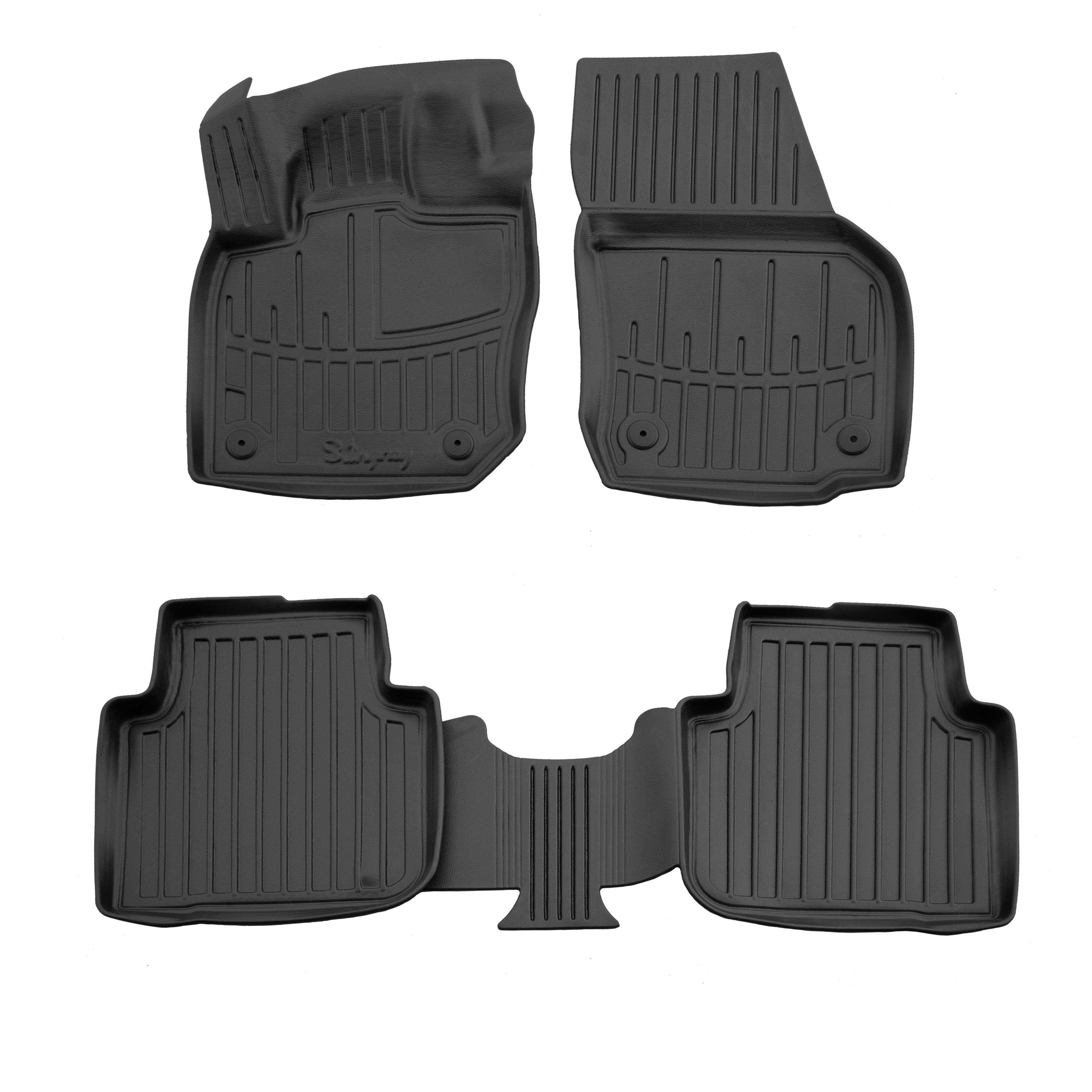 Коврики Stingray 3D для Skoda Kodiaq 2023- рр. полиуретан 4 шт. Черный (158576)