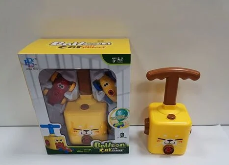 Запускатель с воздушными шариками KB 133-5 4/3 механический/2 варианта игры/2 машинки/10 шариков/в коробке