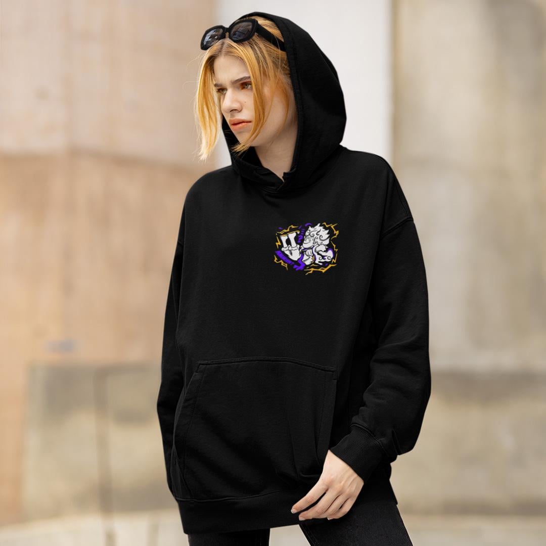 Худи флисовый женский One Piece Monkey D Luffy Joy Boy S Черный (0000023061)