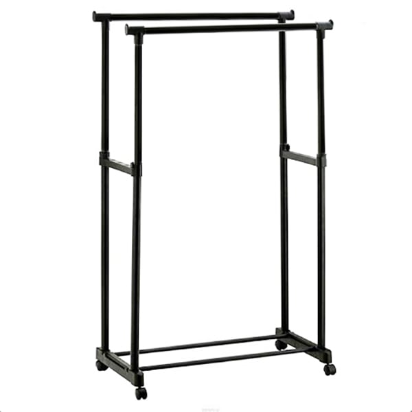 Вішалка-стійка для одягу Stenson 62х37х130 см Чорний R29746