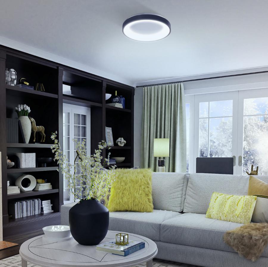 Настінно-стельовий LED-світильник круглий VIDEX Smart 72W 2700-6000K Чорний (27712573) - фото 6 Настінно-стельовий LED-світильник круглий VIDEX Smart 72W 2700-6000K Чорний (27712573) - фото 6