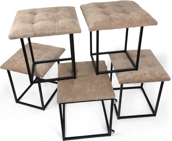 Пуф трансформер Luxury KADIS 5в1 Темно бежевый (9356738) - фото 7 Пуф трансформер Luxury KADIS 5в1 Темно бежевый (9356738) - фото 7