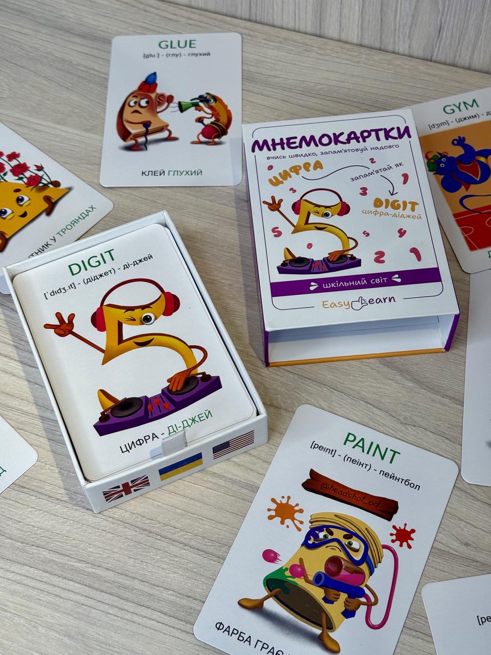 Мнемокарты EasyLearn Выпуск 4 Школьный мир (EL-SW1) - фото 6 Мнемокарты EasyLearn Выпуск 4 Школьный мир (EL-SW1) - фото 6