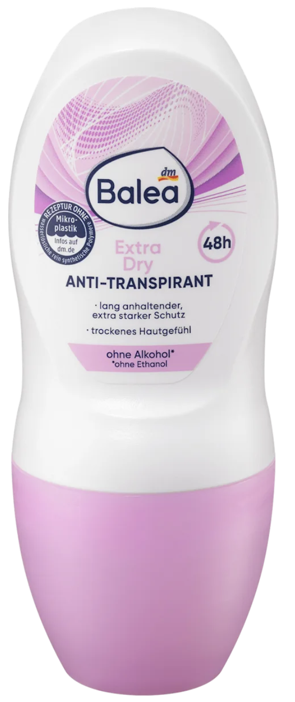Дезодорант кульковий Balea Extra Dry 50 мл (4066447467611)
