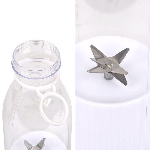 Бутылка-блендер Stenson USB компактный для путешествий и спорта 420 мл White (30315) - фото 3 Бутылка-блендер Stenson USB компактный для путешествий и спорта 420 мл White (30315) - фото 3