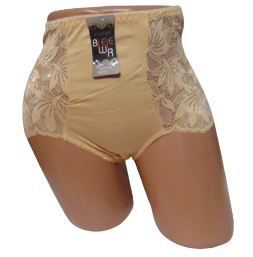 Женские трусики высокие Biweier 9316 2XL Бежевый (1723139700)