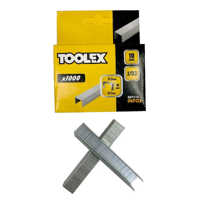 Скобы Toolex 10 мм (26542)