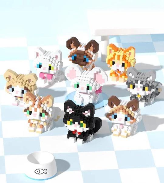 Конструктор из мини-блоков Набор Кошечки Котики Pet Day на 2223 детали 9 шт. Конструктор из мини-блоков Набор Кошечки Котики Pet Day на 2223 детали 9 шт.