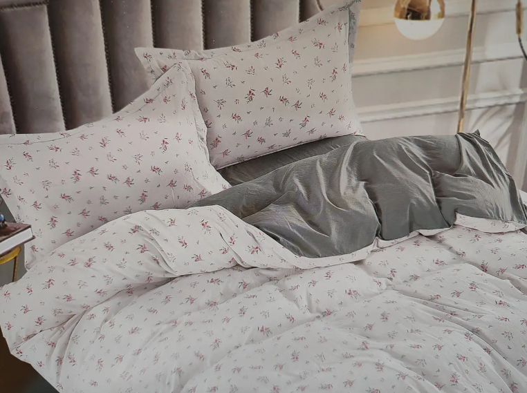 Комплект постельного белья сатин Laura-Grand 24 цветочный принт евро (2917588857)