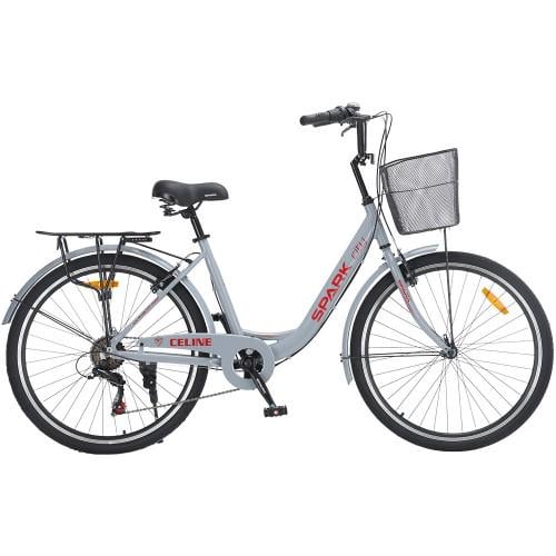 Велосипед Spark CITY CELINE колеса 26" алюмінієва рама 17" Світло-сірий (000239981)