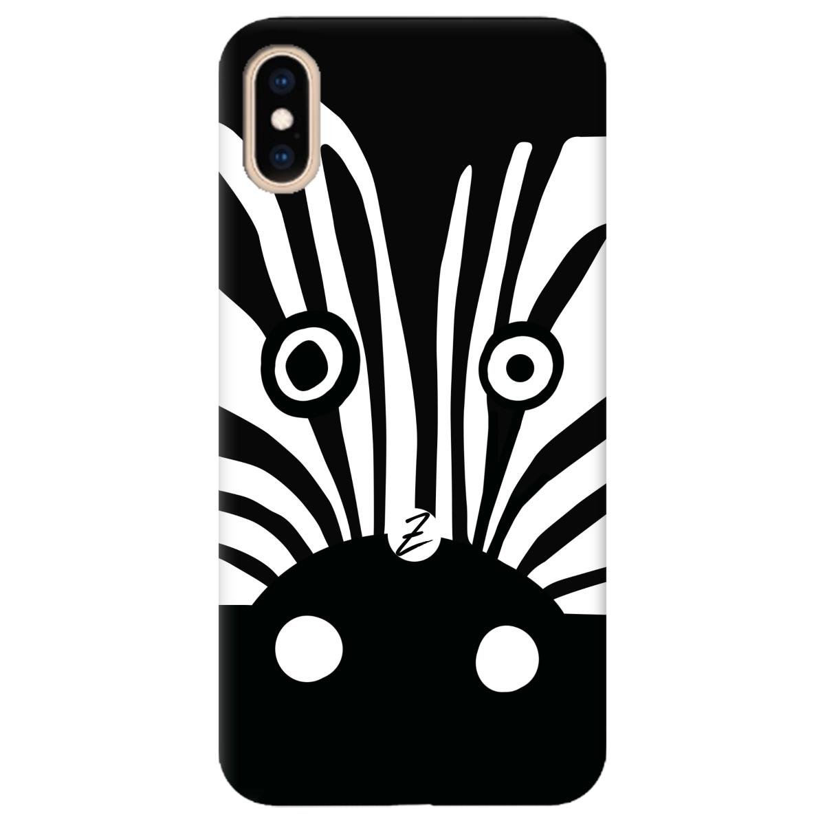 Силиконовый чехол Zorrov для Apple iPhone XS Max - Zebra (11210040206052327)