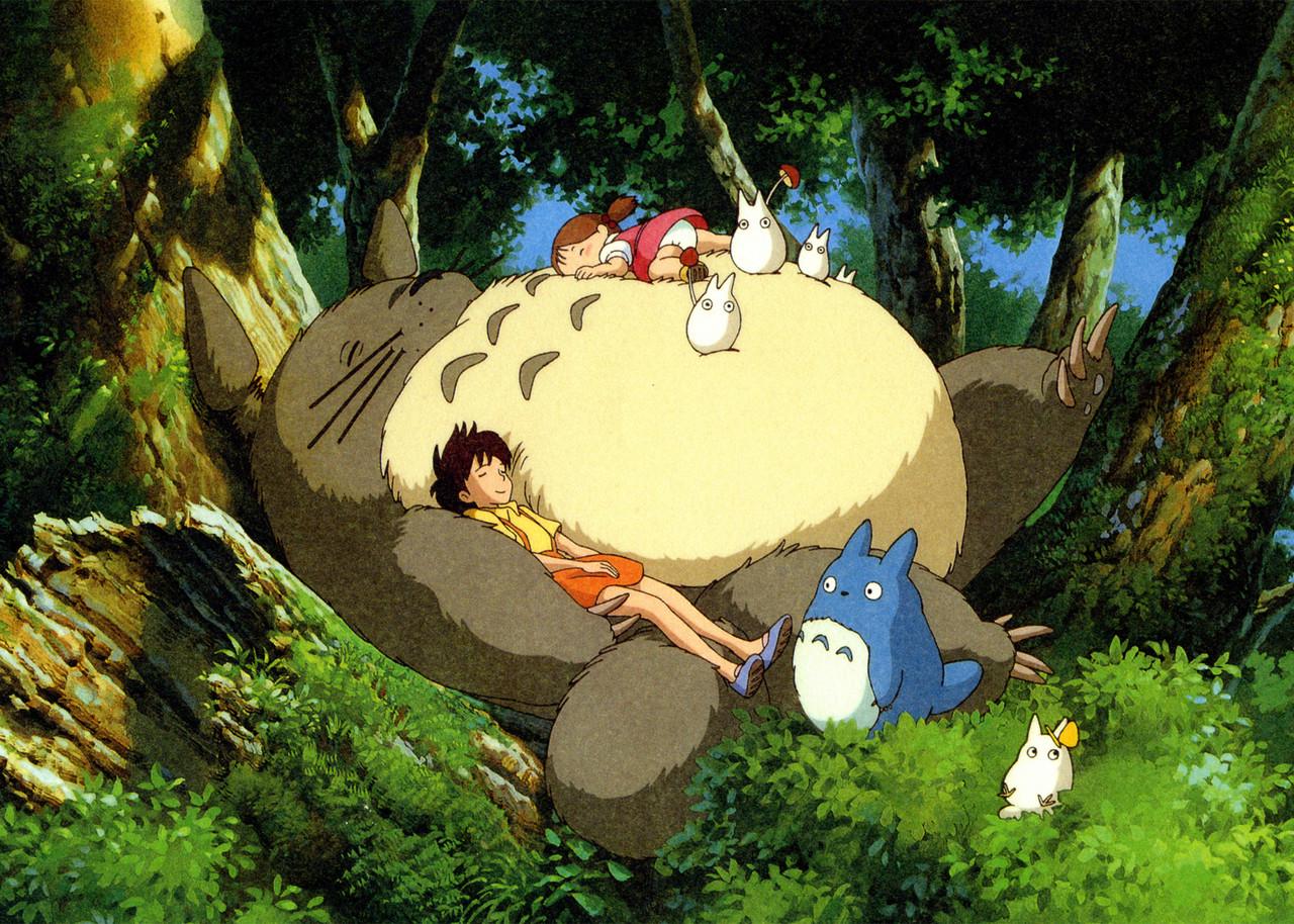 Картина постер Gee! My Neighbor Totoro Мой сосед Тоторо дневной сон 60x40 см NT 09.012