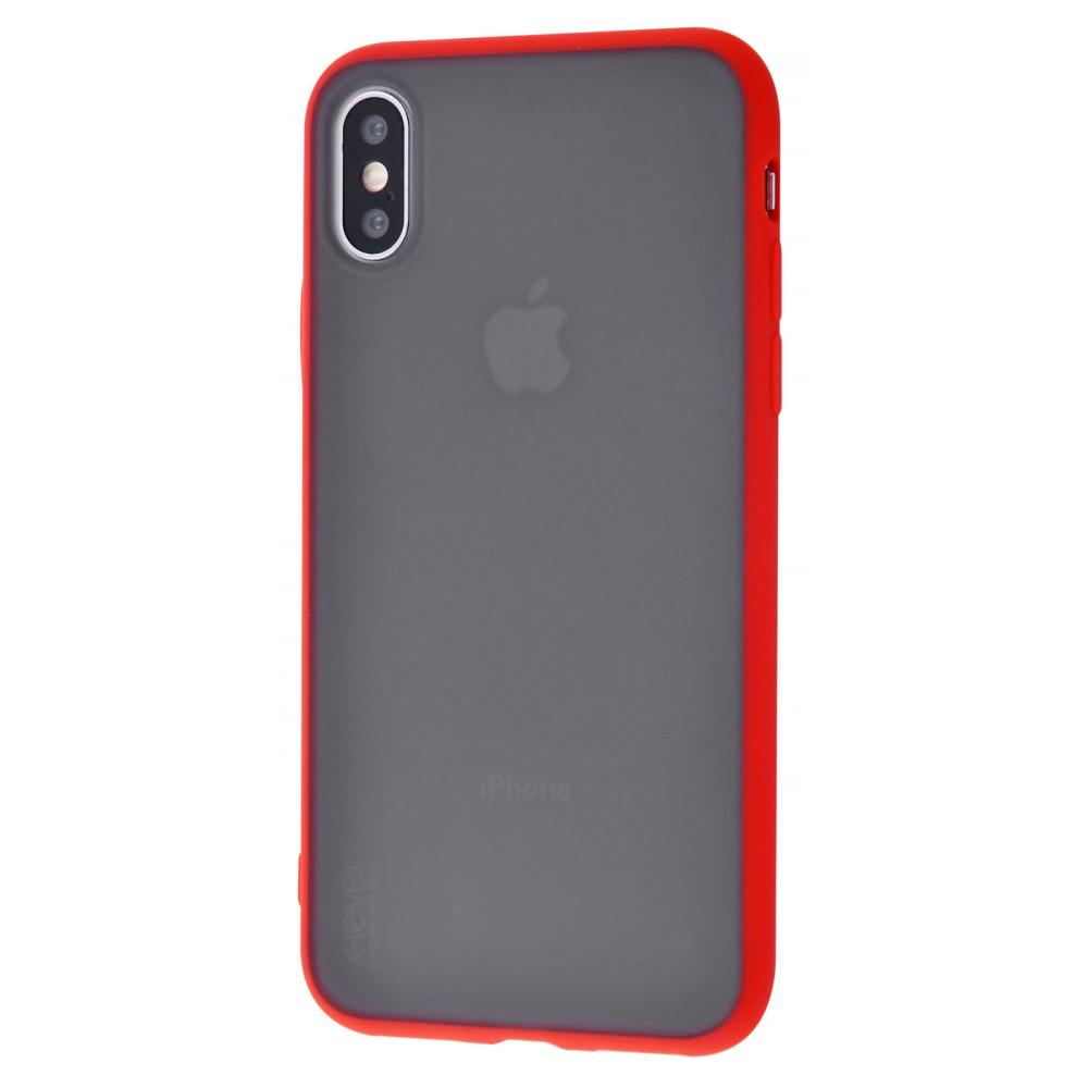 Чохол X-Level Beetle Series PC/TPU для iPhone XS Max Red