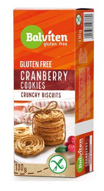 Печиво журавлинне бісквітне без глютену BALVITEN Cranberry Biscuits 130 г