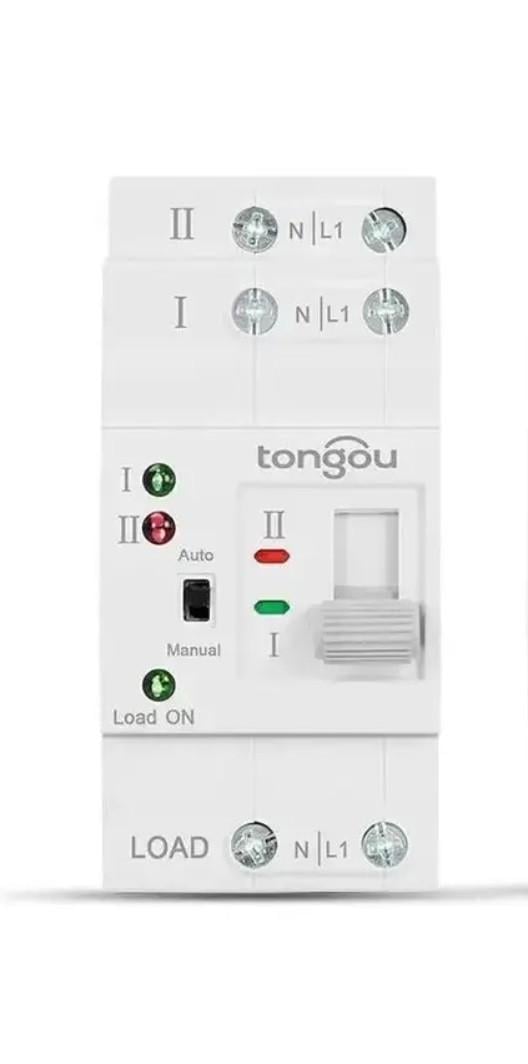 Автоматический переключатель ввода резерва Tongou TOATS-2 2P 63А однофазный (2314088642) Автоматический переключатель ввода резерва Tongou TOATS-2 2P 63А однофазный (2314088642)