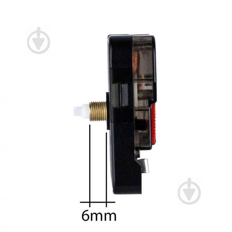 Часовой механизм Clockwork плавный тихий ход 5,6х5,6х3,1 см Черный (21903) - фото 3