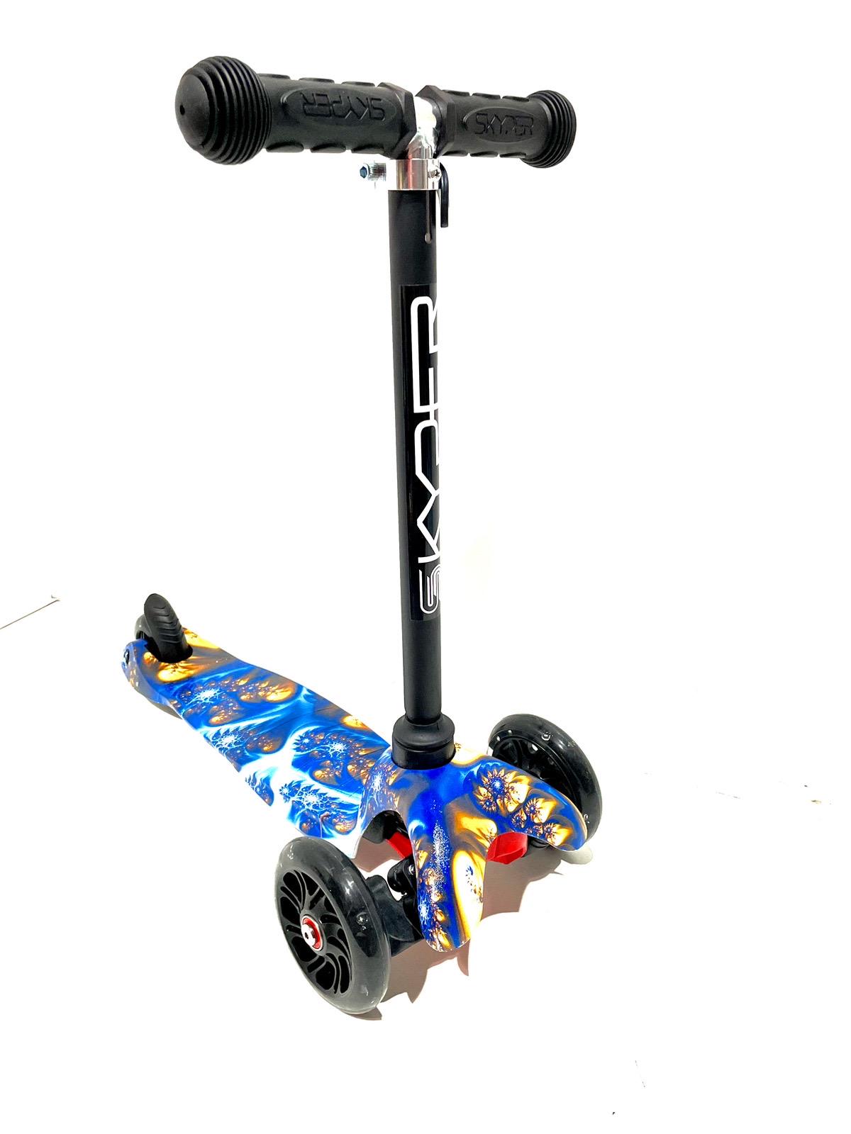 Самокат трехколесный Skyper MINI PU 120 мм Черный (112-40103)