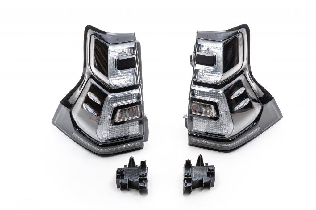 Задние фонари BlackEdition V1 1234 Upgrade для Toyota Land Cruiser Prado 150 разные материалы Черный