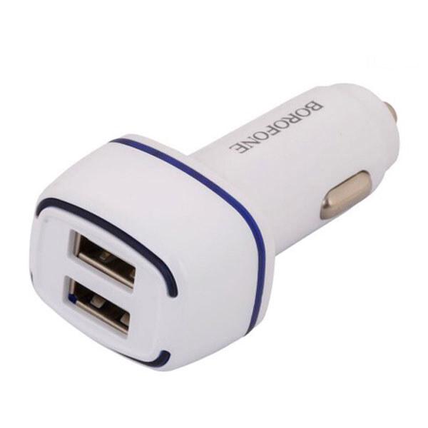 Зарядное устройство автомобильное Borofone BZ14 2USB/2,4A MicroUSB White