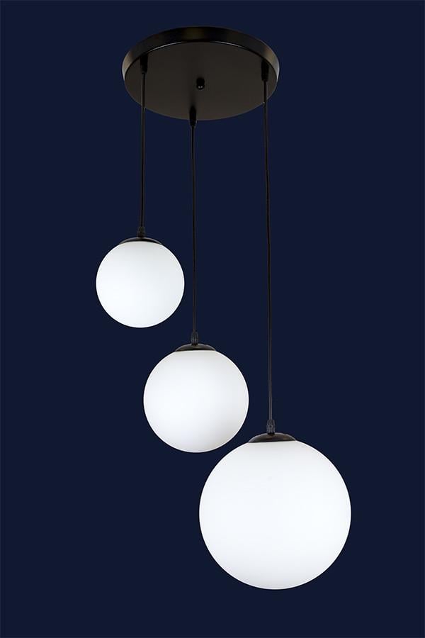 Подвесной светильник круглый 756PR151F-3 BK/WH 300 Черный/Белый - фото 2 Подвесной светильник круглый 756PR151F-3 BK/WH 300 Черный/Белый - фото 2