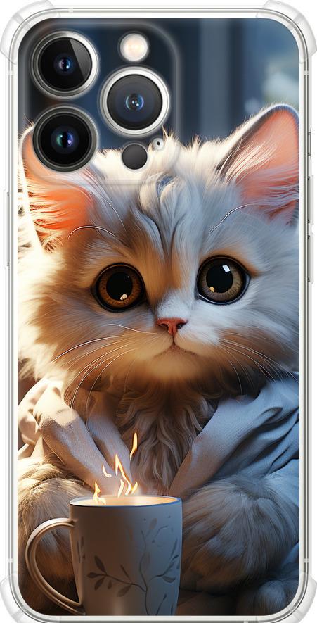 Чехол на iPhone 13 Pro White cat (5646sp-2372-42517)