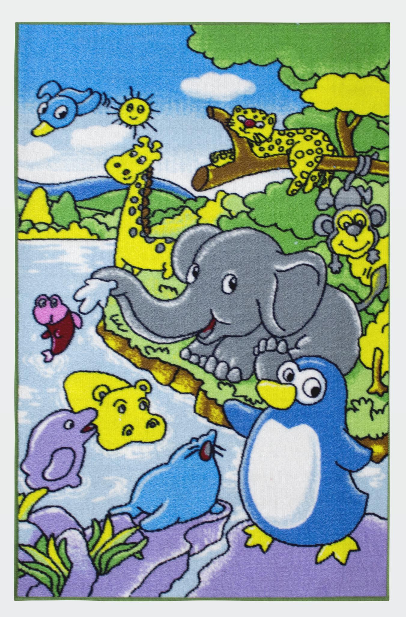 Коврик детский Животные 80x120 см