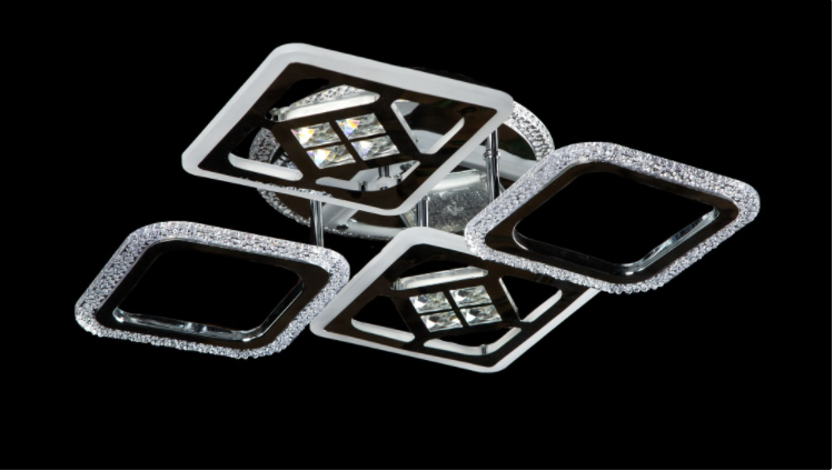 Светодиодная люстра LK29007/2/2 LED CR Белый/Хром (AN000844)