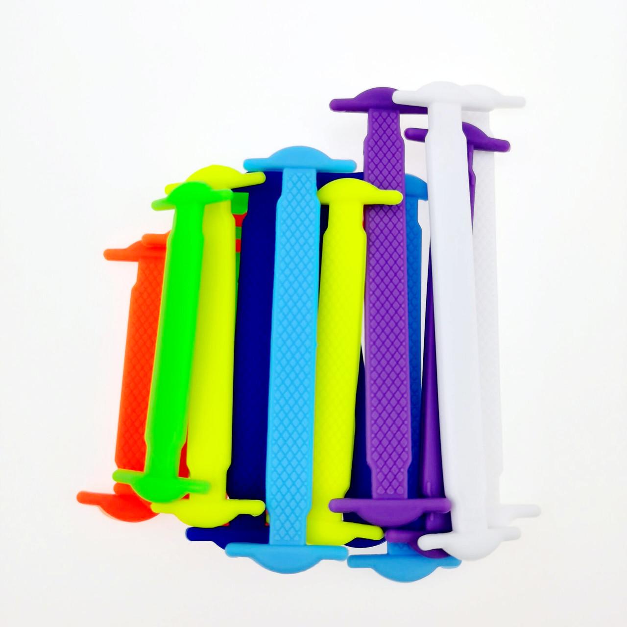 Шнурки для взуття силіконові еластичні 16 шт. 8 пар Різнокольоровий - фото 2 Шнурки для взуття силіконові еластичні 16 шт. 8 пар Різнокольоровий - фото 2