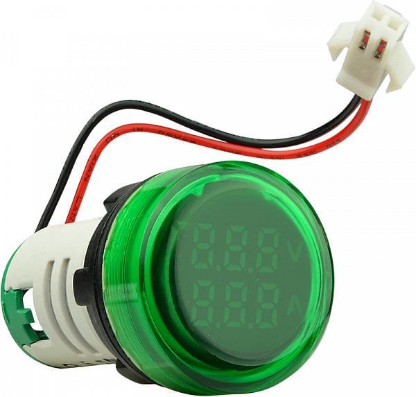 Амперметр-вольтметр цифровой АСКО-Укрем ED16-22 VAD 0-100A 50-500V круглый Зеленый (A0190010135) Амперметр-вольтметр цифровой АСКО-Укрем ED16-22 VAD 0-100A 50-500V круглый Зеленый (A0190010135)