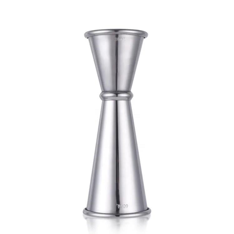 Джигер японський Bar House 30/60 мл з поділками 15/ 22,5/45 мл Сріблястий