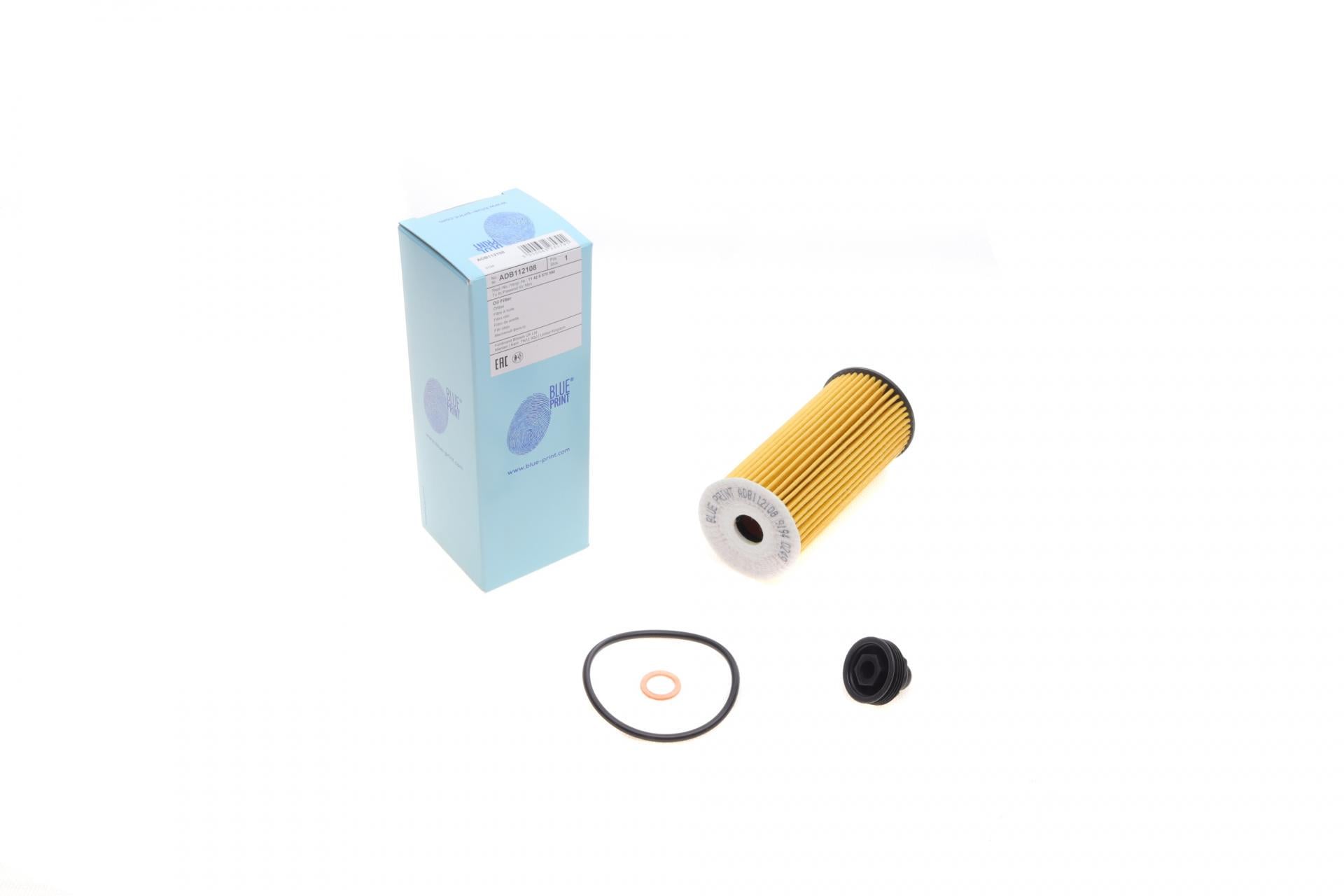 Фильтр масляный BLUE PRINT для BMW X1 F48 1,8-2,5 i 14-/Mini Cooper/One 1,2-2,0 13- (ADB112108)