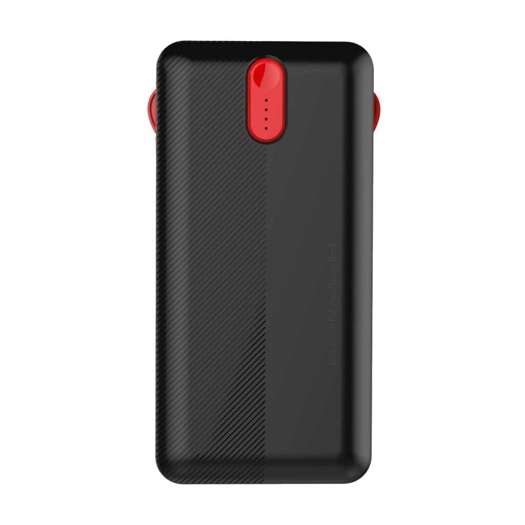 Повербанк LogicPower LP PQ24 20000 mAh с QC и встроенным кабелем для быстрой зарядки Черный (618020)